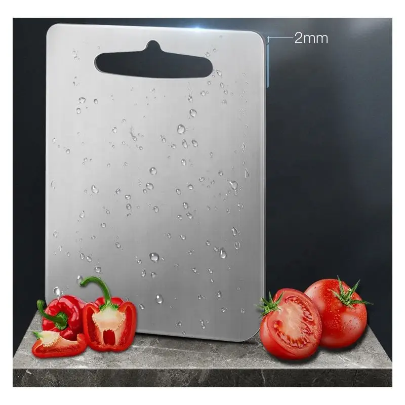 Chopping Board 2mm Thick Titanium Cutting Board Kneading Camping Cookware For Home Kitchen Picnic