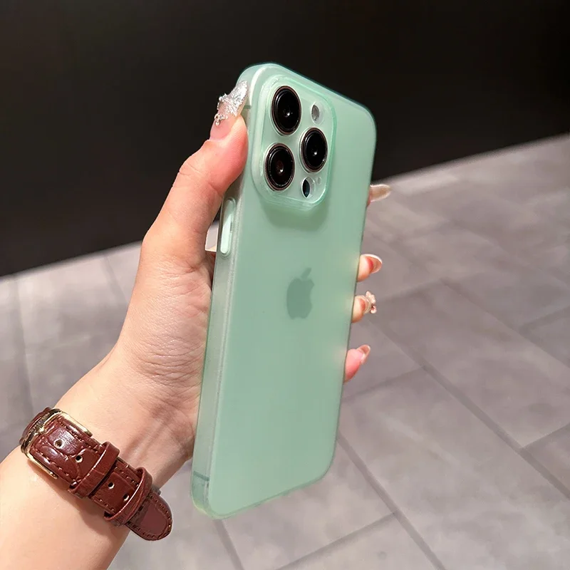 Ultra Thin Matte Silicone Soft Candy Color Transparent Luxury Case - 0.3mm