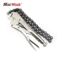 9 inch Chain Clamp Pliers Locking Grip Wrench Pipe Wrench Compound Leverage Function 1
