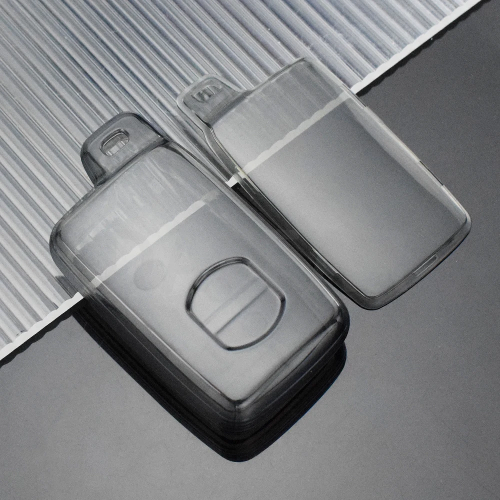 Crystal Clear Car Key Case Cover with Keychain Holder