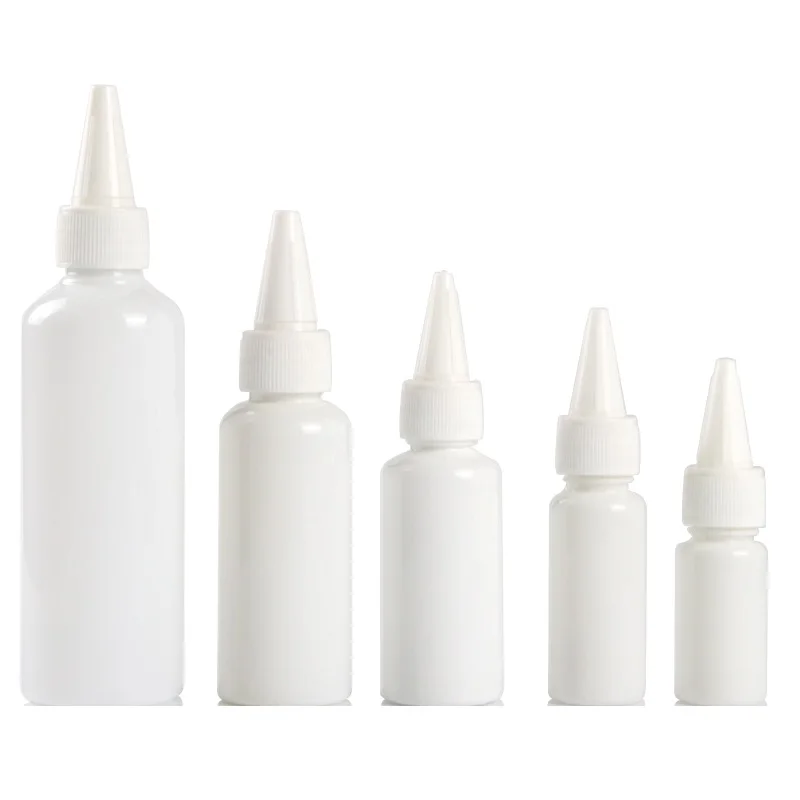 

50pcs White Plastic Cosmetic Packaging Bottle Portable Empty Screw Lid PET Emulsion Sample Bottle 10ml 20ml 30ml 50ml 60ml 100ml