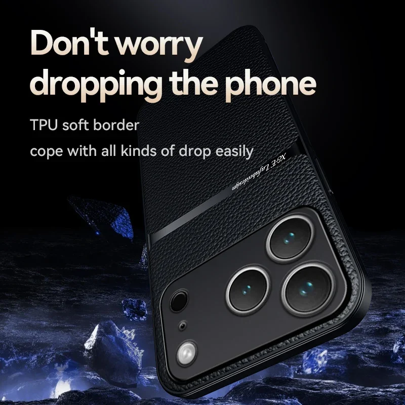 Luxury Shockproof Leather Magnetic Phone Case - Premium Back Cover