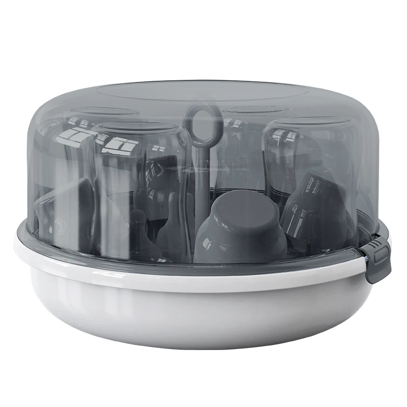 Mamahome Large Capacity Baby Feeding Bottle Microwave Steriliser Lightweight Dishwasher Microwave Steam Sterilizer for 4 Bottles