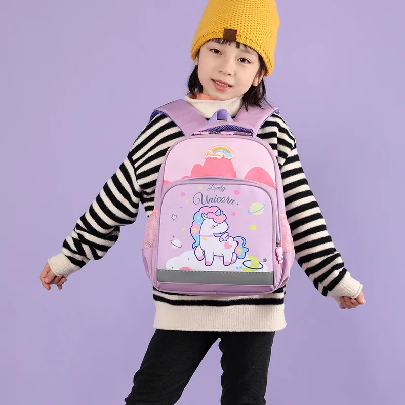 Children Schoolbag Cartoon Unicorn Dinosaur Kindergarten Backpack for 2-5 Years Old Boys and Girls Travel Lightweight Backpacks 4
