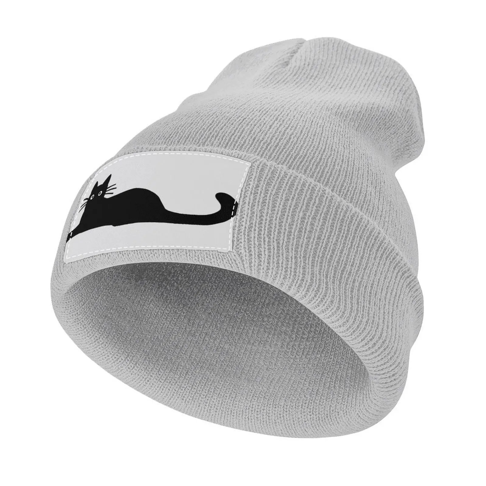 

Black Cat Knitted Cap fishing hat Sun Hat For Children New In The Hat dad hat Hat Female Men's