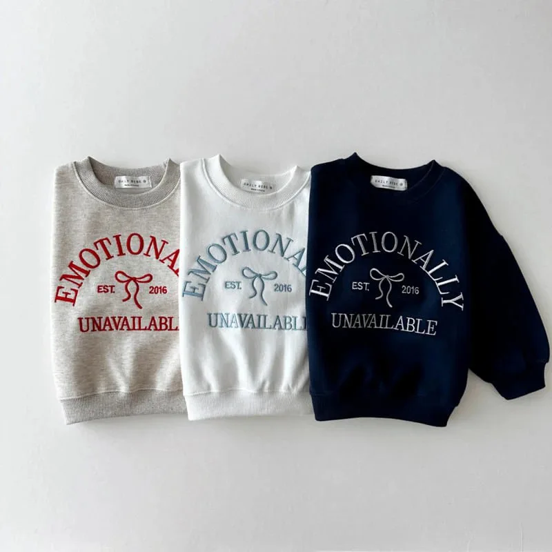 Kids Sweatshirt Autumn Baby Long Sleeve Casual Sweatshirt Letter Embroidery Children Loose Sweatshirt Boys Girls Cotton Pullover