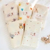 New Cartoon Cotton Gauze Baby Swaddle Blanket Double Layers Muslin Newborn Blanket Wrap Super Soft Boy Girl Bath Towel Stroller 1