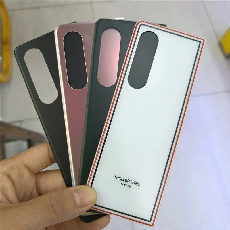 

Задняя стеклянная крышка батарейного отсека для Samsung Galaxy Z Fold 2 5G Z Fold2 F916N, запасные части корпуса с объективом камеры