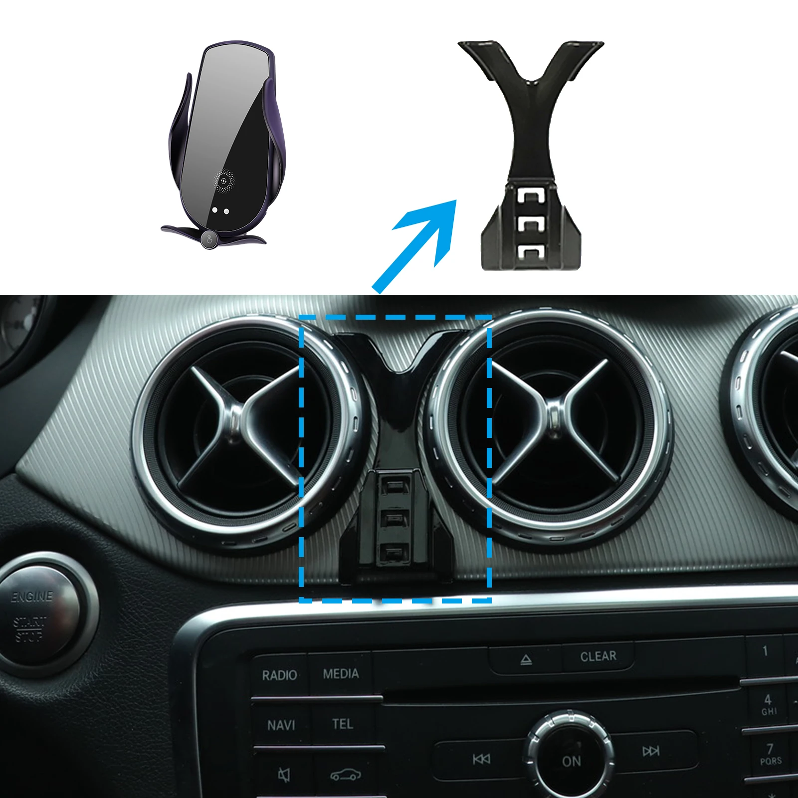 Handyhalterung Mercedes A Klasse