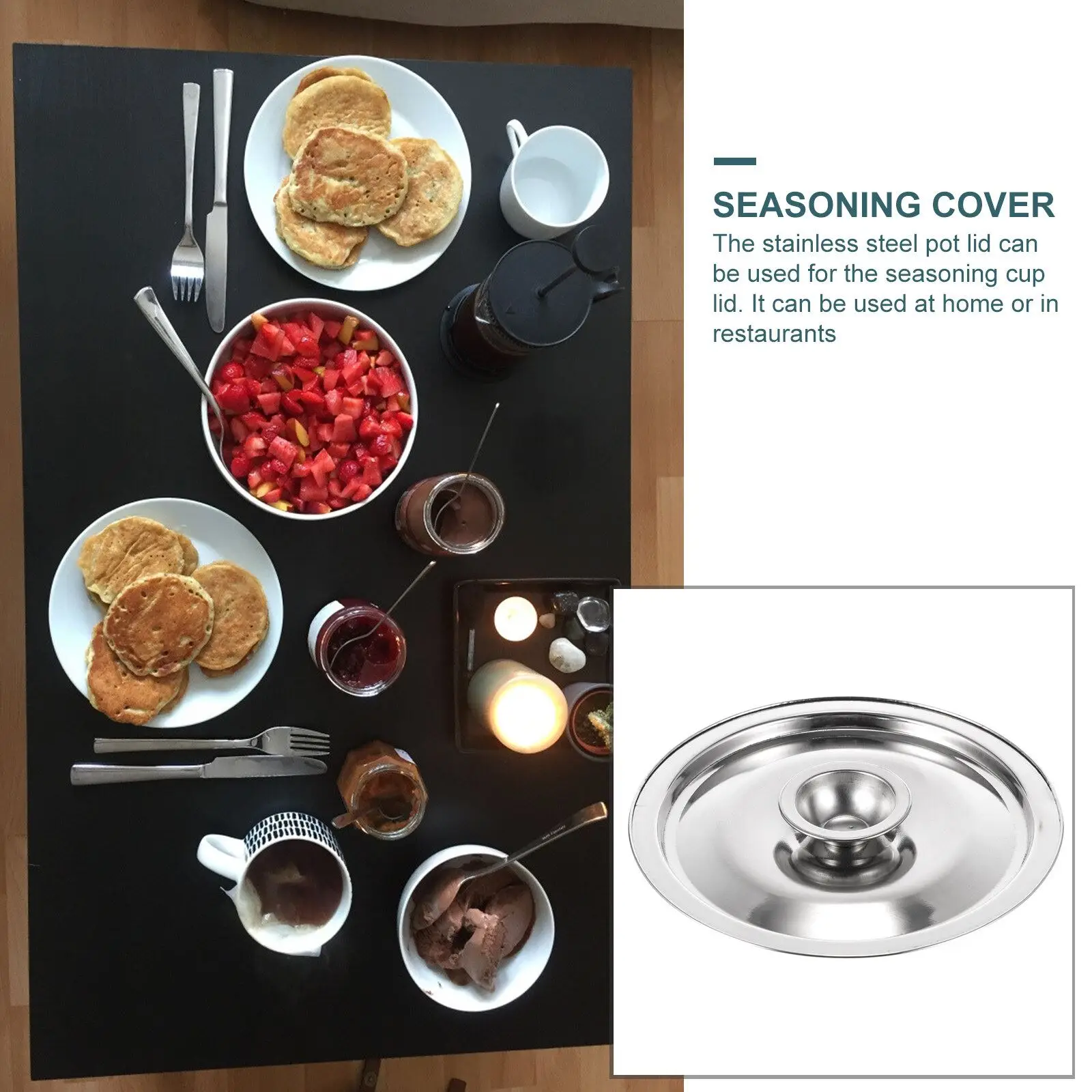Glass Pot Lid Glass Lid Stainless Steel Pot Lid 10/14/16cm Universal Lid for Seasoning Pot Tempered Glass Lid Meal Pot Cover Cookware Stainless Steel Pan Metal Bowl