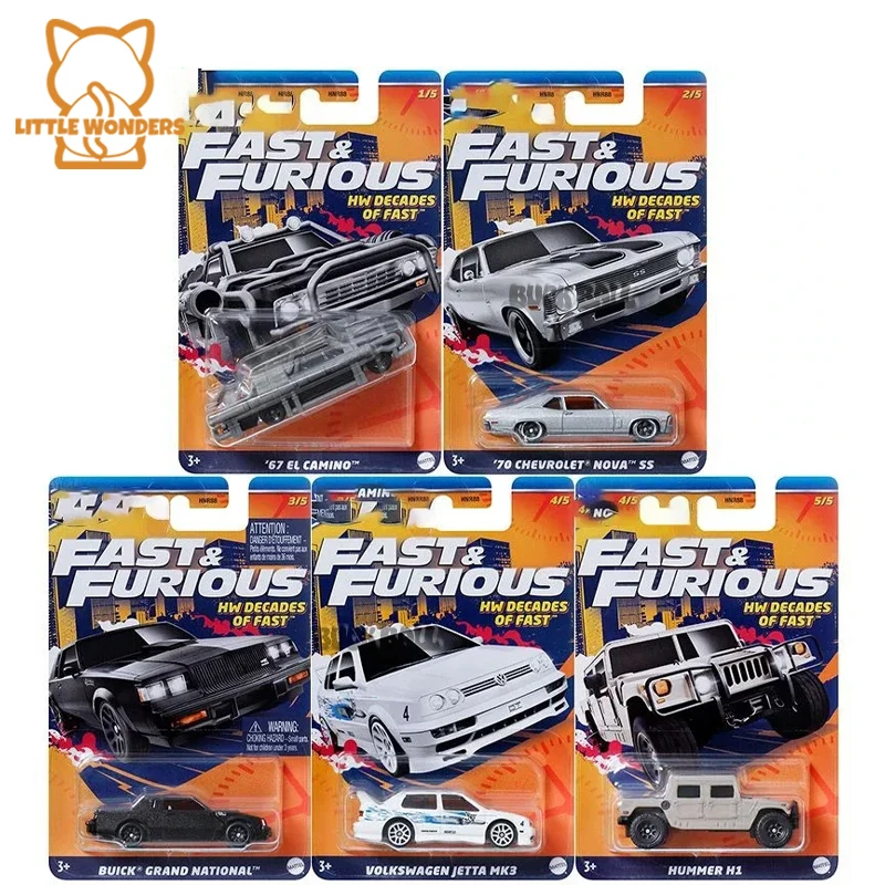 

Оригинальные игрушки машины Форсаж 1/64, HW, десятилетние модели автомобилей быстрого литья под давлением Hummer Volkswagen Jetta Mk3 Buick, Детские игрушечные подарки