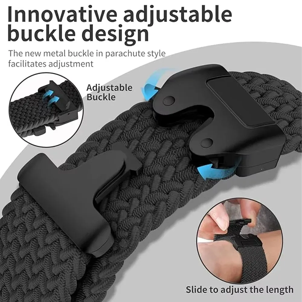 Nylon Braided Parachute Buckle Durable Wristband - 20mm/22mm