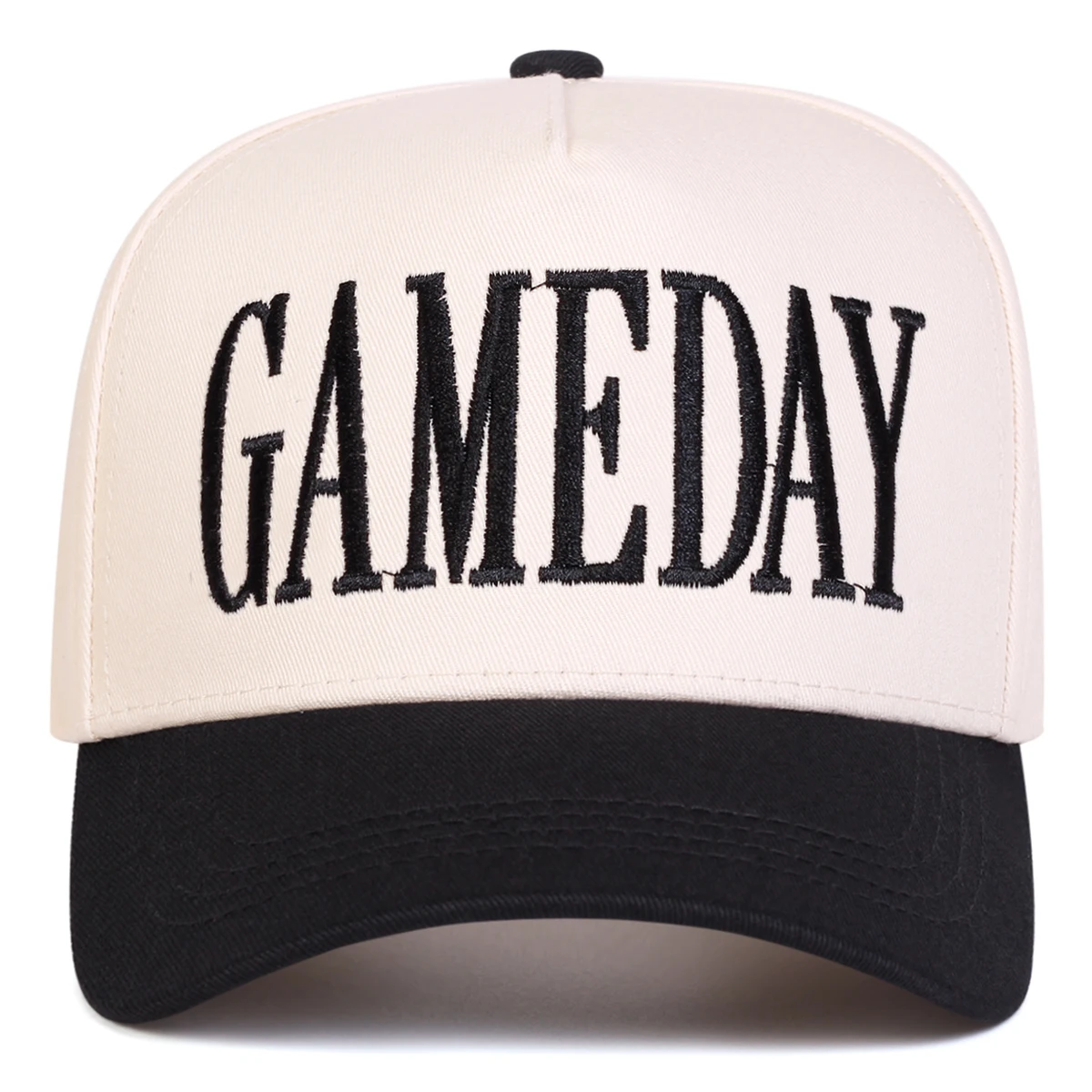 Unisex GAMEDAY Baseballkappen mit Buchstabenstickerei, Frühling und Herbst, verstellbare Freizeithüte für den Außenbereich, Sonnenschutzhut, Sportkappe – Detail 2