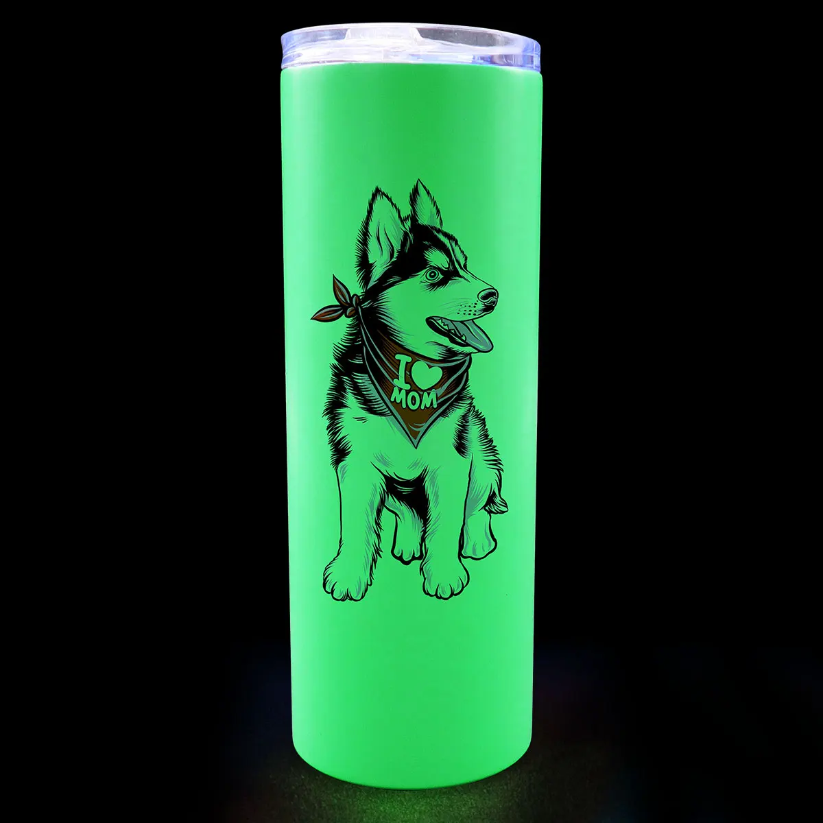 Blank STRAIGHT Glow in the Dark 30 Oz Sublimation Tumbler non-tapered 