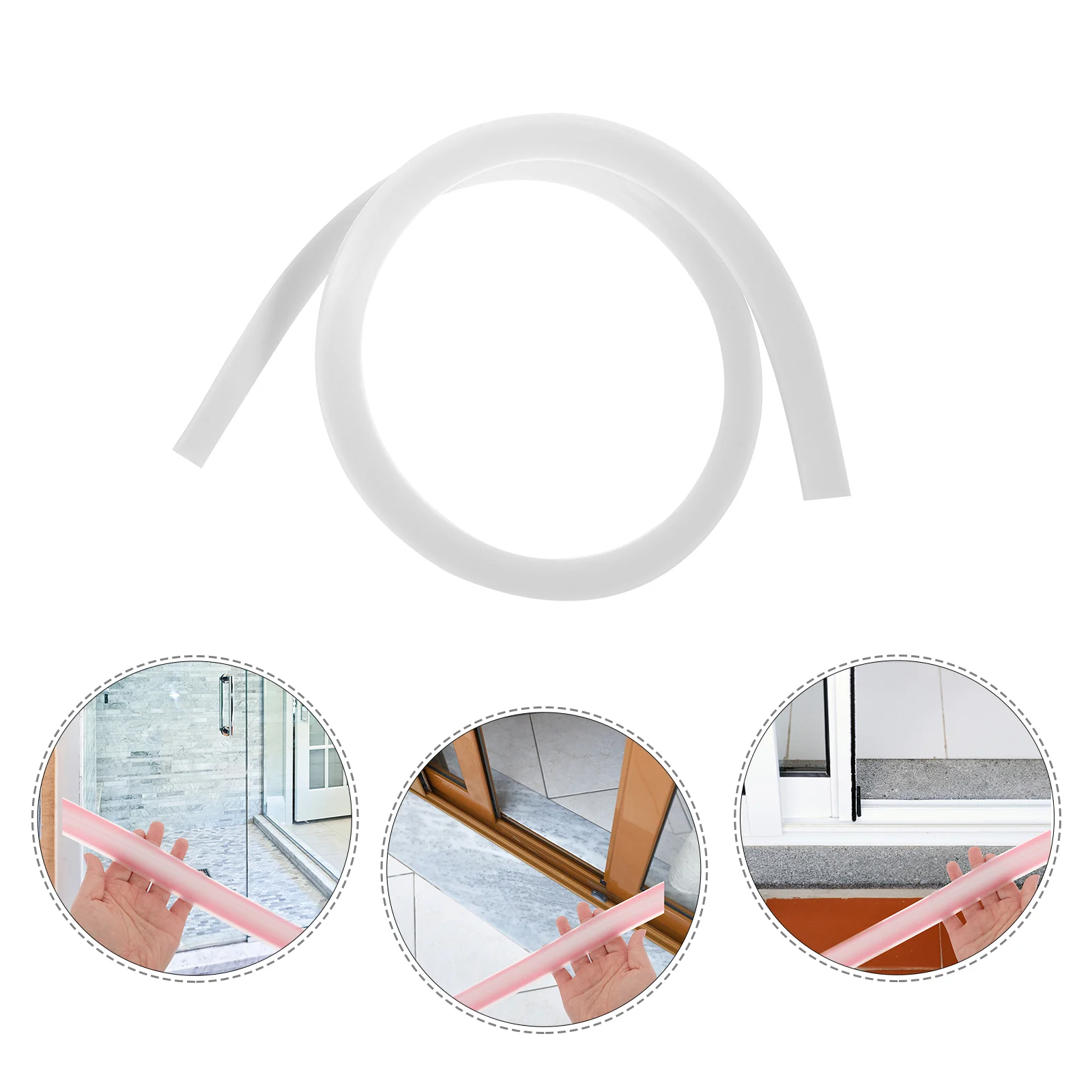 

Shower Room Waterproof Strip Bathroom Floor Seal Door Stopper Threshold Sink Caulk Transition Tpe Sealing
