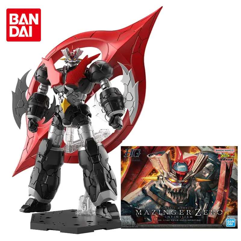 

In Stock 19CM Bandai Original HG 1/144 MAZINGER ZERO Anime Figures INFINITISM Action Figure Collectible Model Toys for Children