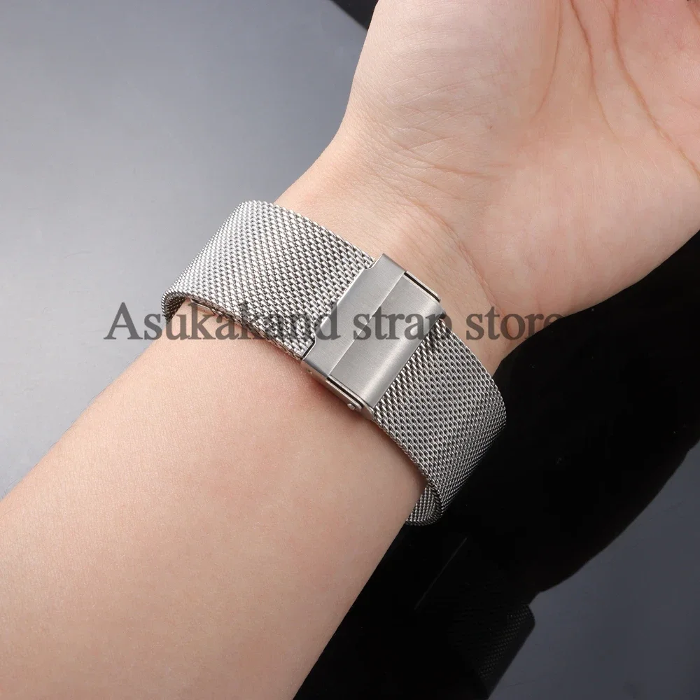 Universal Milanese Mesh Steel Watch Band - Adjustable 0.6MM Bracelet