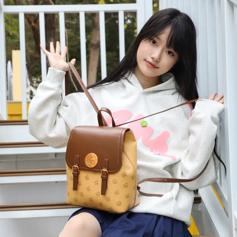 Disney Shopping Bags Lotso Cosmetic Case Chip An' Dale Kawaii Backpack for Women Anime Pouch Printed Cute Travel Bag for Girls