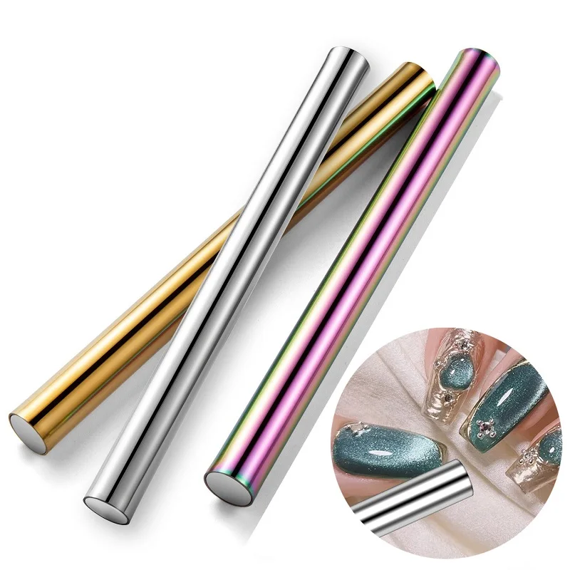 1PC Cat Eye Nail Magnetic Stick Cylindrical Magnet for Cat Eye UV Gel Polish Snowlight Glitter Effect Tools Manicure Design Tool