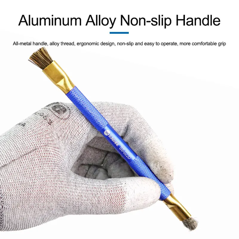 PCB Dust Brush SUNSHINE SS-022/SS-022B/SS-022D Rework ESD Anti Static For Mobile Phone Tablet PCB BGA Repair Soldering