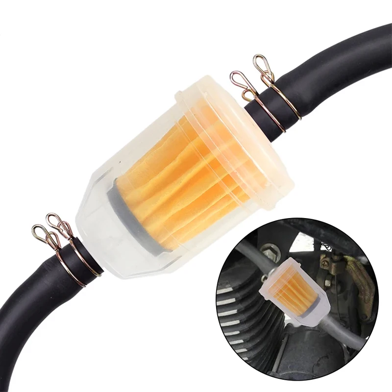 1/10pcs Universal Gasoline Fuel Filter for Motorcycle Moped Scooter Motocross motorcycle oil filter,fuel filter