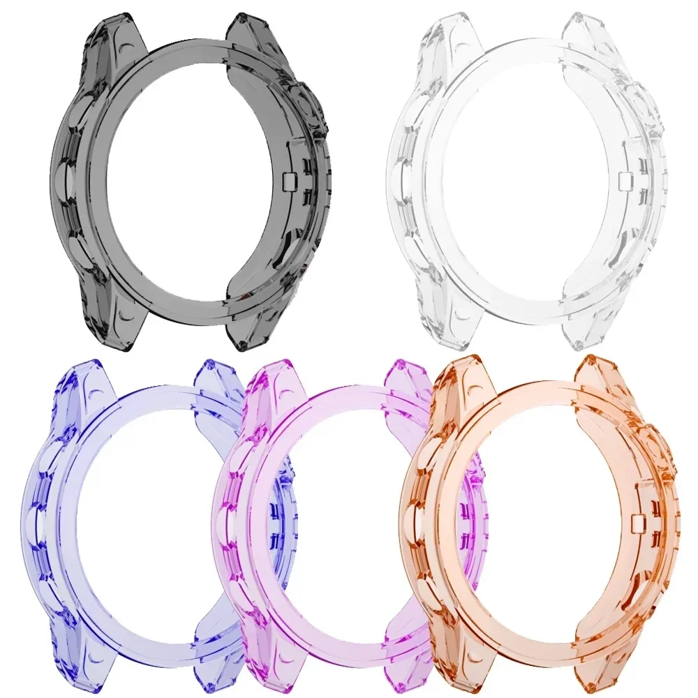 Transparent TPU Protective Smart Watch Case and Silicone Bumper Cover