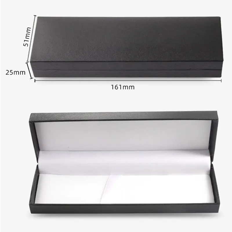 20Pcs 검은 선물 펜 케이스 직사각형 펜 상자 종이 펜 가방 작은 펜 케이스 16.1x5.1cm