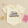 Big Bro Little Bro Printed Family Matching Outfit Shirt Retro Sibling Tee Tops Brother Sister T-shirt Baby Large Bubble Romper 6
