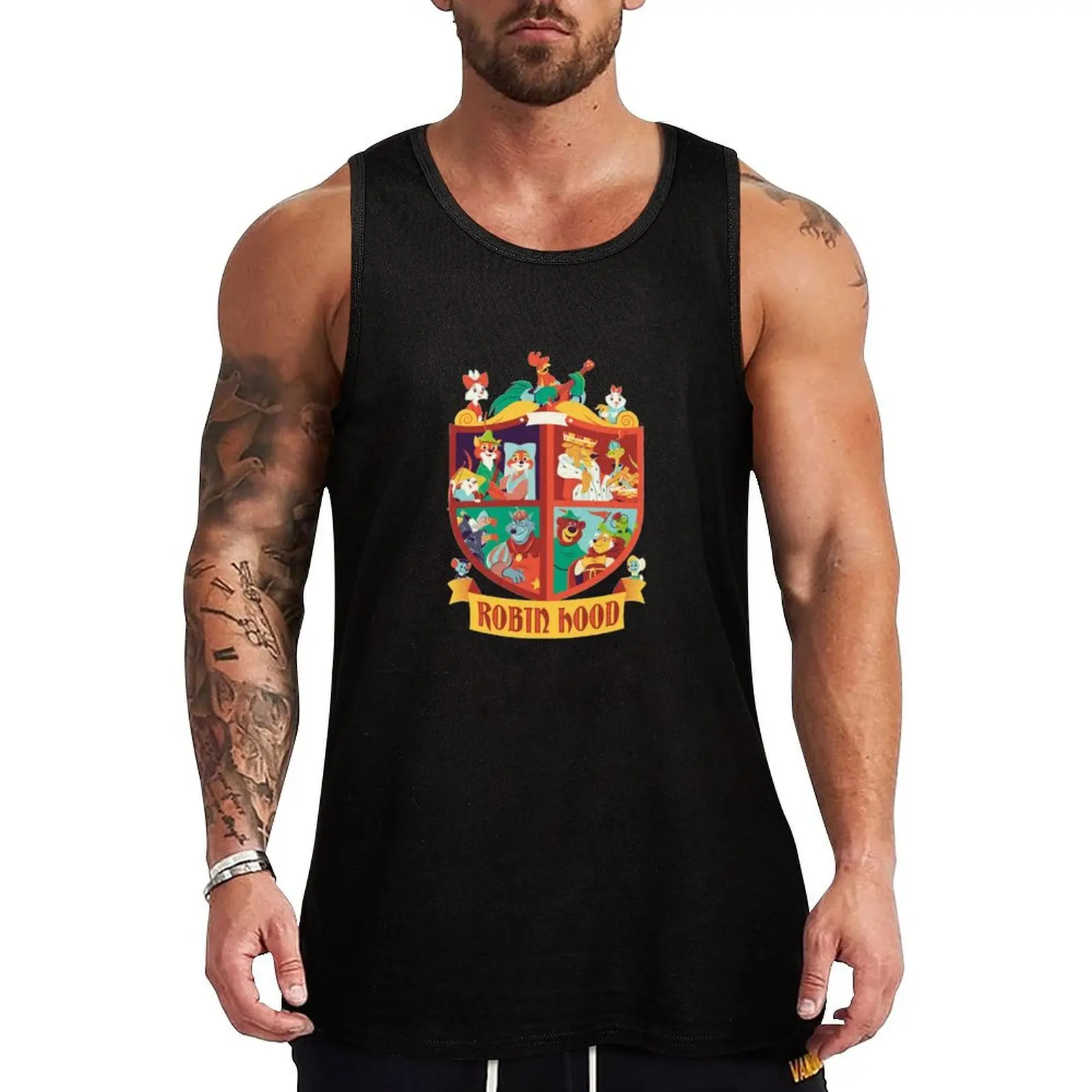Robin Hood Family Tank Top man sexy?costume gym clothes man men gym
