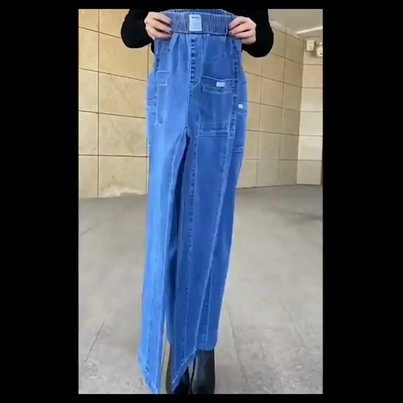 Женские джинсы IOQRCJV свободного кроя 4XL