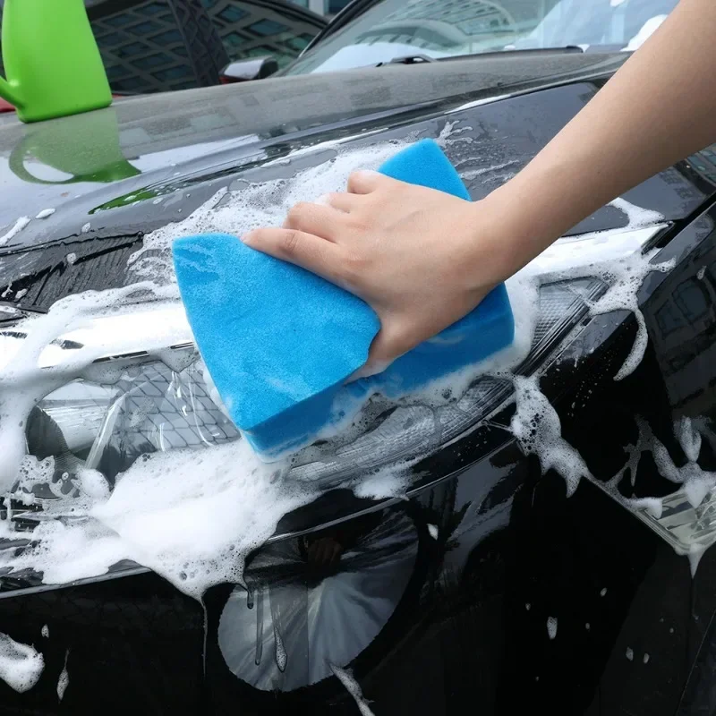 Large Cross Cut Durable Soft Foam Grid Sponge Non Scratch Car Wash