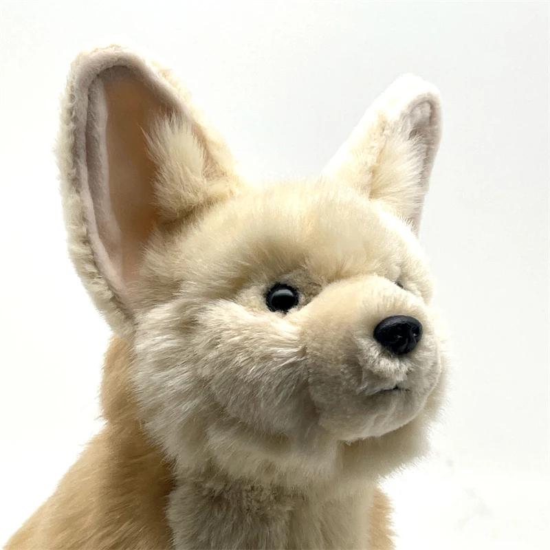 Realistico Desert Fox High Fidelity Plushie Fennec Fox Peluche Animali Realistici Simulazione Bambola Di Pezza Kawai Giocattolo Per Bambini