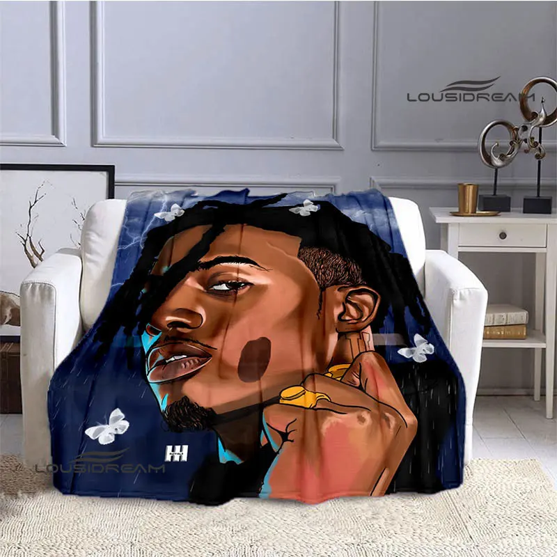 Hip -Hip Playboi Carti Printing blanket warm blanket flange blanket soft and comfortable blanket birthday gift 5