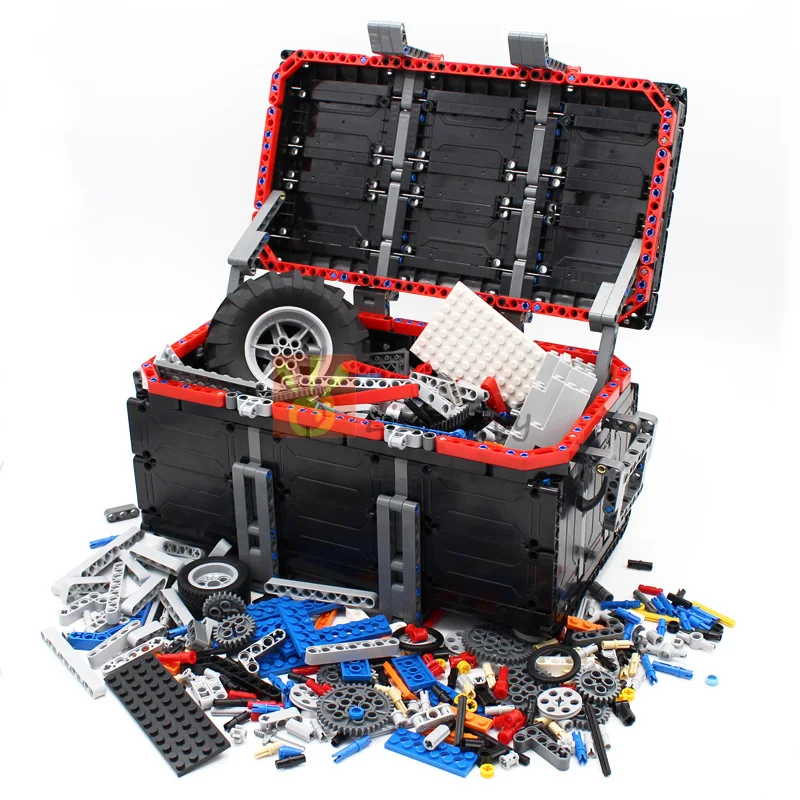 Технология MOC коробка для хранения игрушек креативные строительные блоки