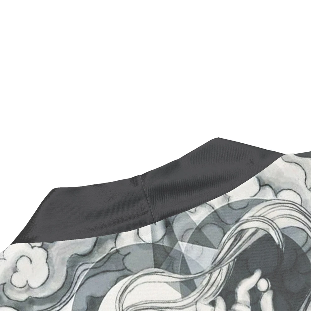 Demon Print Samurai Shirt Clothing Traditional Haori Kimono Women Men Japanese Anime Asian Streetwear Cardigan Yukata Cosplay
