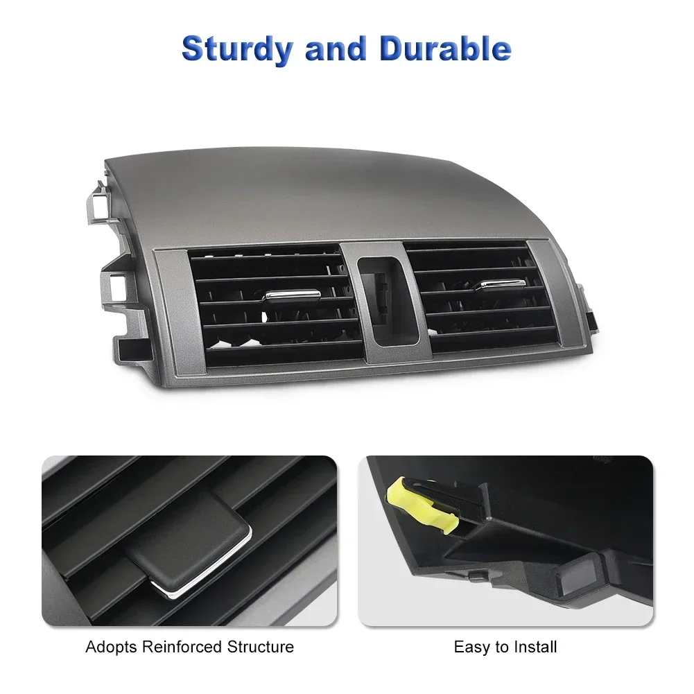 Car Center Dash A/C Outlet Air Vent Panel With Emergency Switch For Toyota Corolla 2008 2009 2010 2011 2012 2013 55670-02160