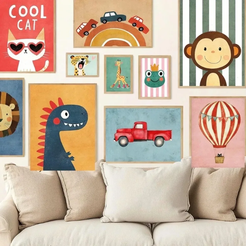 Funny Animal Canvas Set 4