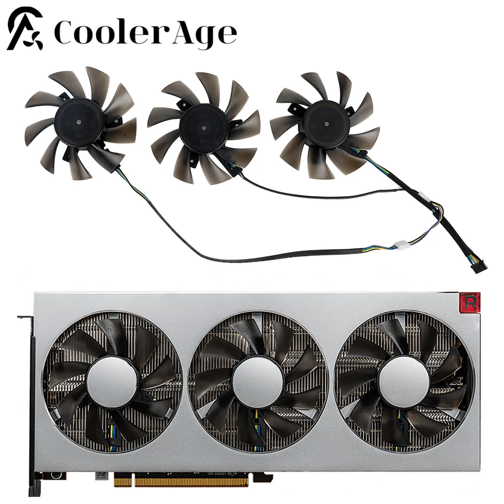 

Вентилятор Охлаждения видеокарты 75 мм FD8015H12S RadeonVII для AMD XFX/Sapphire/PowerColor/MSI/Gigabyte Radeon VII