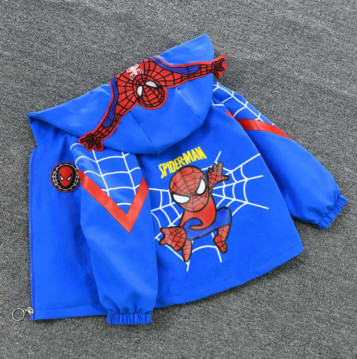 Kids Jackets Spring Autumn Spider Thin style Children costume boys Coats Jacket girls Hooded Coat Kids Outwear boy Clothing
