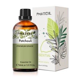 PHATOIL 30ml Aromatherapy Essential Oil Blend - Lavender, Eucalyptus, Vanilla, Sweet Orange Fragrance for Diffusers, Candles, and DIY Soap (Patchouli)