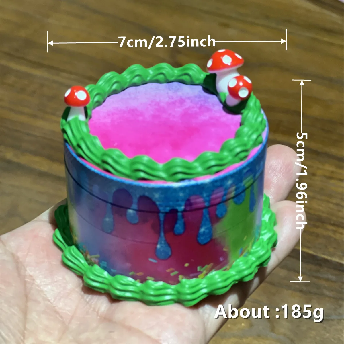 Spice Grinder Set, Simulation Cake Series  Creative Spice Grinder  1 Set Kitchen Metal Grinder  2.75 in  7cm 3