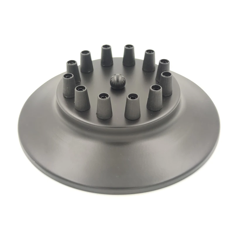 Ceiling Plate Vintage Round 20cm 3/6/14 Holes For Pendant Lamp DIY + Lock Wire Black 8 Head Lamp Base