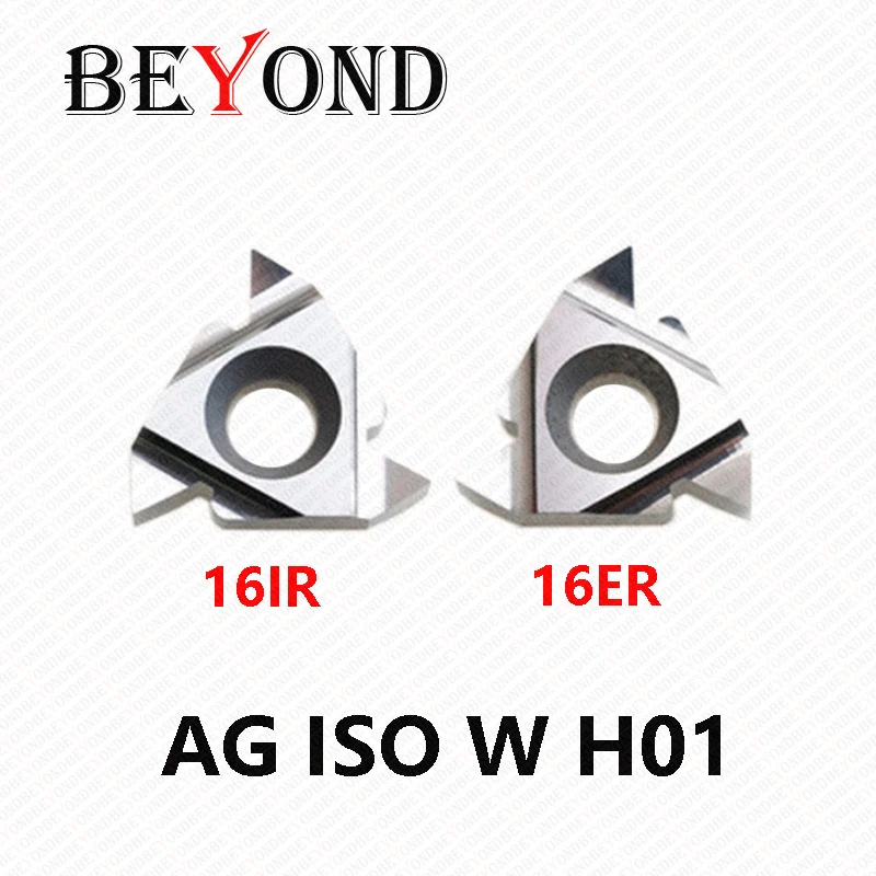 

BEYOND 16ER 16IR AG55 AG60 11W 14W 0.75 1.0 1.25 1.50 1.75 2.0 2.5 3.0 ISO H01 Threading Carbide Inserts Processing Aluminum CNC