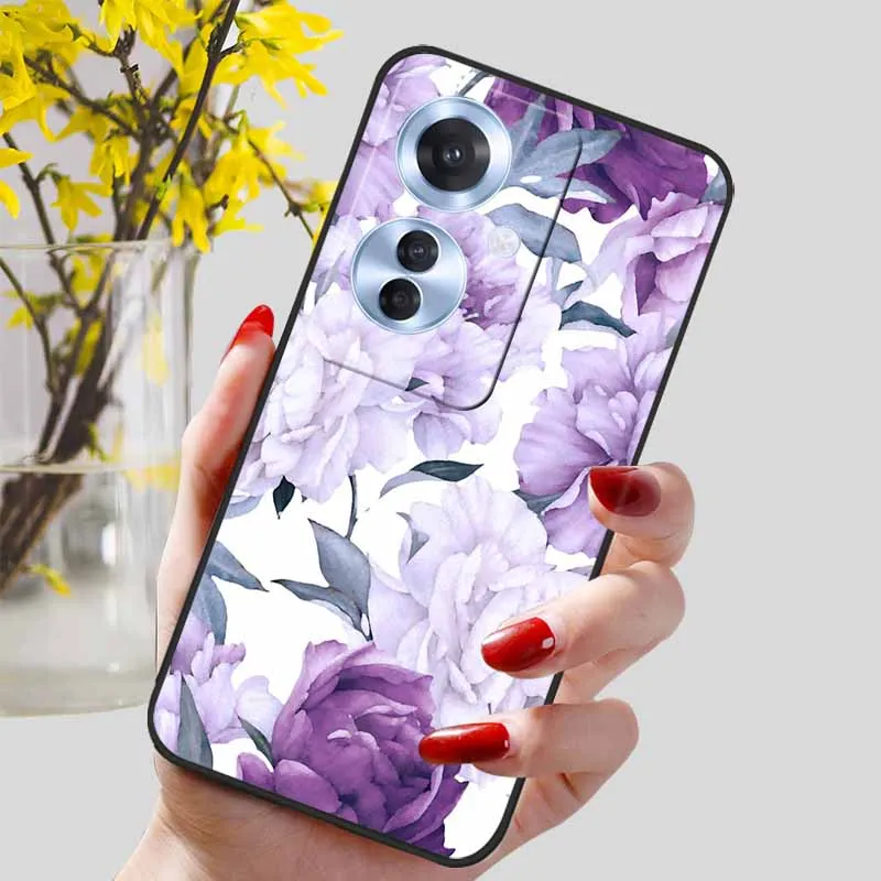 Black Marble Print Silicone Phone Cover - Fashionable Protective Shell and Soft TPU Case