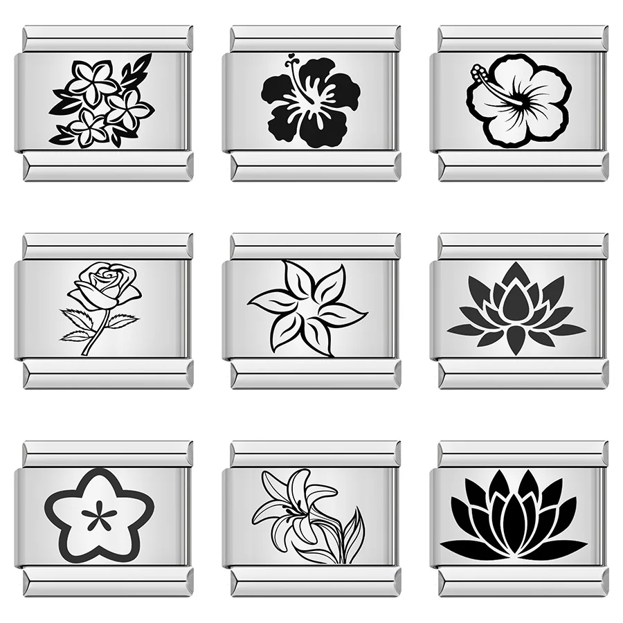 Quiges Elefant Charm 9mm - Edelstahl Anhänger Für Italien Charm Armbänder