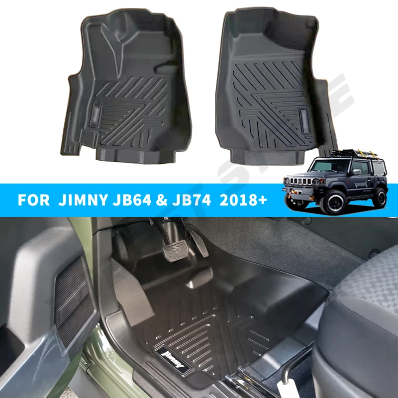 

For 2019-2023 Suzuki Jimny JB64 JB74 3PCS TPE Floor Mat LHD AT MT Model Floor Liners Durable Rear Trunk Cargo Waterproof Mat