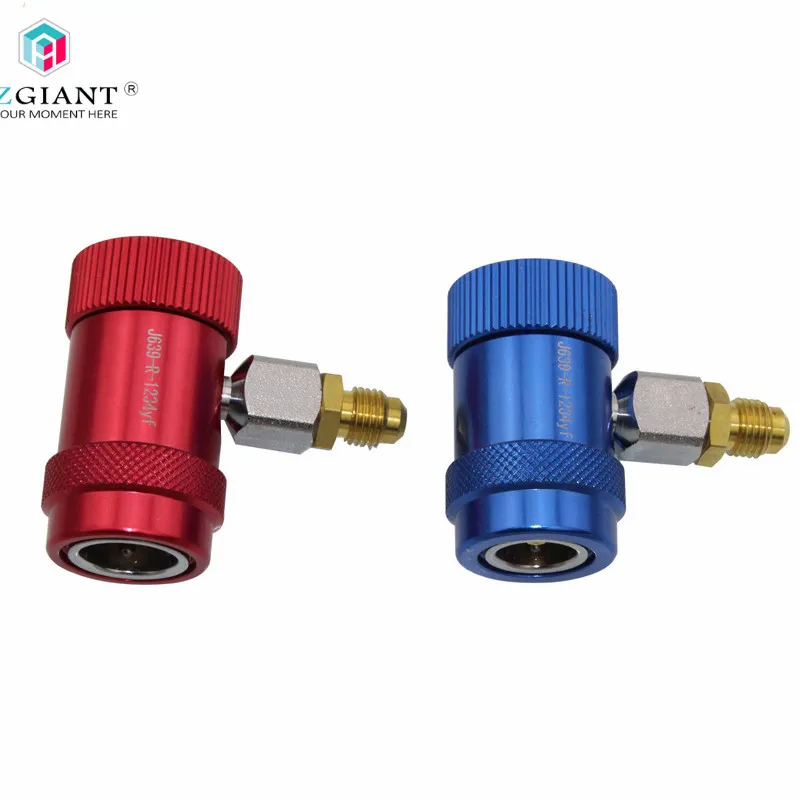 no logo WSF-Adapters 2pcs/Pack R1234yf A/C Adjustable Quick Coupler Connector Adapter for Auto Air Conditioning Refrigera no logo WSF-Adapters 2pcs/Pack R1234yf A/C Adjustable Quick Coupler Connector Adapter for Auto Air Conditioning Refrigera