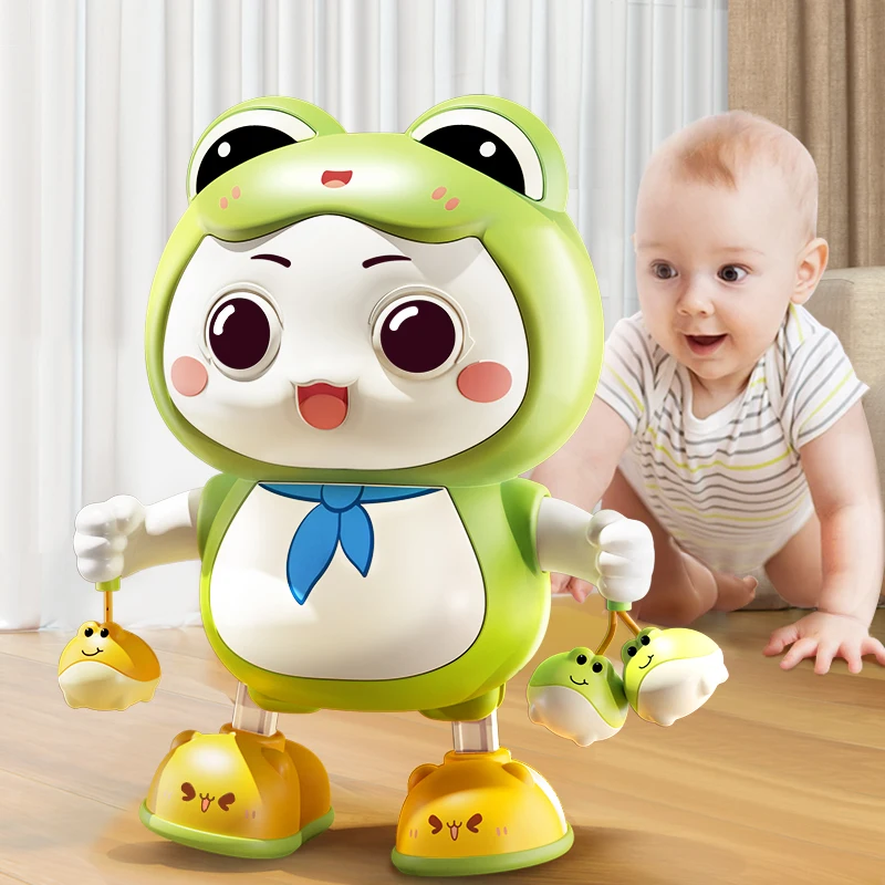 Children Cute Rabbit Electronic Toy Pet With Music Light Animal Game Frog Walking Dance Moving Kid Toys 3 Year Gifts 3