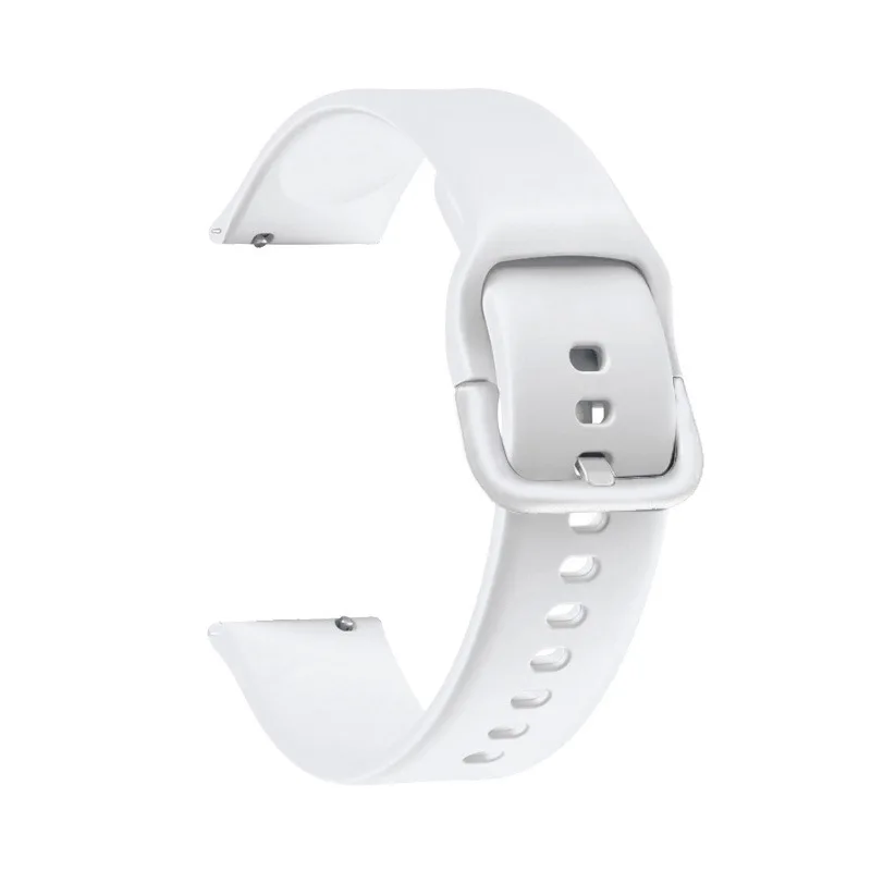 Silicone Smartwatch Replacement Wristband - Adjustable 20/22mm Strap