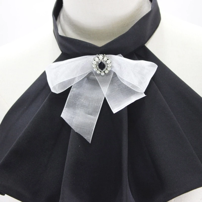 

Girls Bow Ruffled Collar Drama Distinctive Aesthetics Victorian